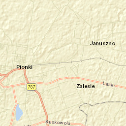 Pionki Street Map