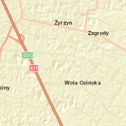 Żyrzyn Street Map