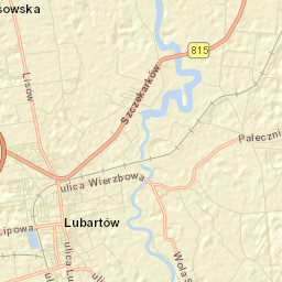Lubartów Street Map