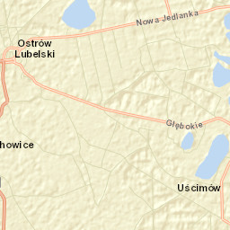 Ostrów Lubelski Street Map