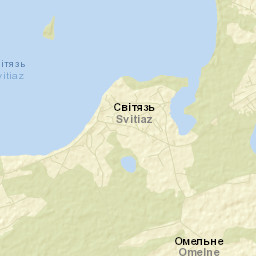 Svityaz’ Street Map