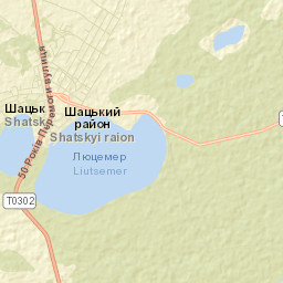 Shats’k Street Map