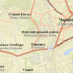 Chernihiv Street Map
