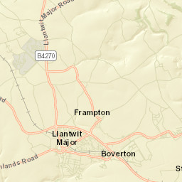 Llantwit Major Street Map