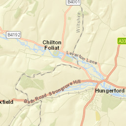 Hungerford Road, Hungerford, West Berkshire Street Map