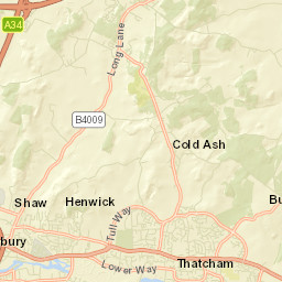 Thatcham Street Map