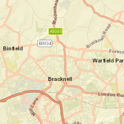 Bracknell Street Map