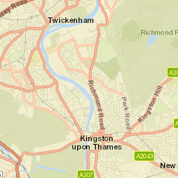 Kingston upon Thames Street Map