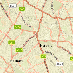 Mitcham Street Map