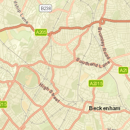 Beckenham Street Map