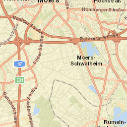 Düsseldorf District Street Map