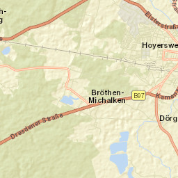 Hoyerswerda Street Map