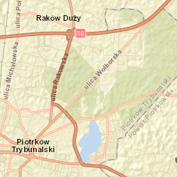 Piotrków Trybunalski Street Map