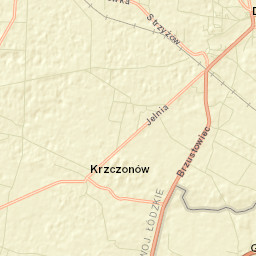 Drzewica Street Map