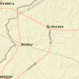 Gielniów Street Map