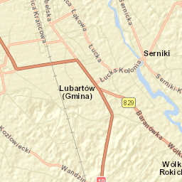 Serniki Street Map