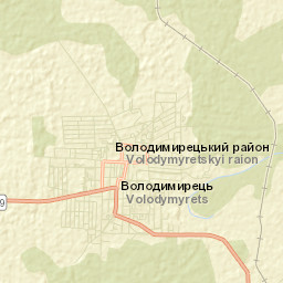 Volodymyrets’ Street Map