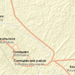 Solntsevo Street Map