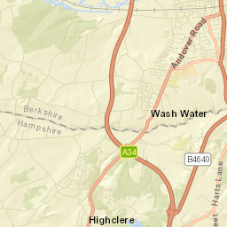 Park Lane, Newbury, West Berkshire RG20 Street Map