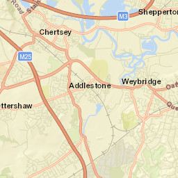 Weybridge Street Map