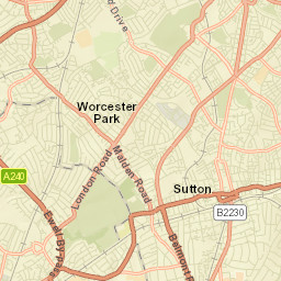 London Road, Morden, Greater London SM4 Street Map