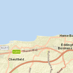 Herne Bay Street Map