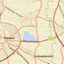 Kempen Street Map