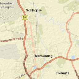 Merseburg Street Map