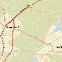 Bernsdorf Street Map