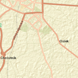 Osiek Street Map
