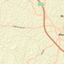 Prusice Street Map
