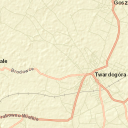 Twardogóra Street Map