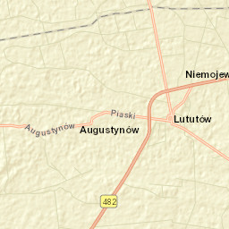 Lututów Street Map