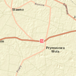 Powiat opoczyński Street Map