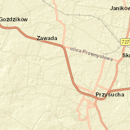 Przysucha Street Map