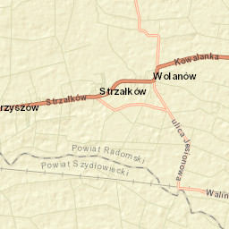 Wolanów Street Map