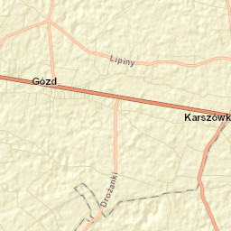 Gózd Street Map