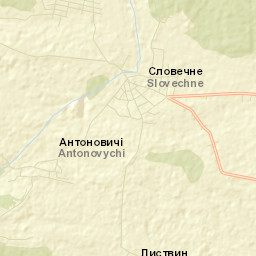 Slovechne Street Map