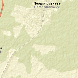 Pershotravneve Street Map