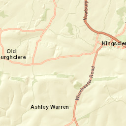 Kingsclere, St Mary's Church (W-bound) Street Map