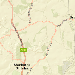 Sherborne St John Street Map