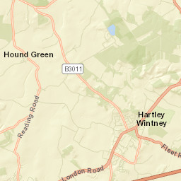 Hartley Wintney Street Map