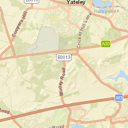 Yateley Street Map