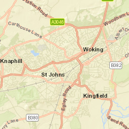 Woking Street Map