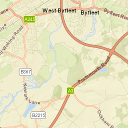 West Byfleet Street Map