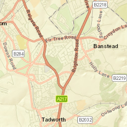 Banstead Street Map
