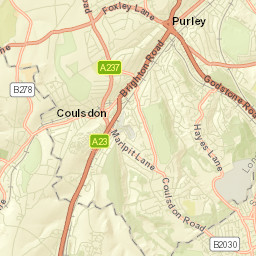 Coulsdon Street Map
