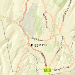 Biggin Hill Street Map