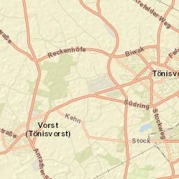 Tönisvorst Street Map