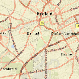 Krefeld Street Map